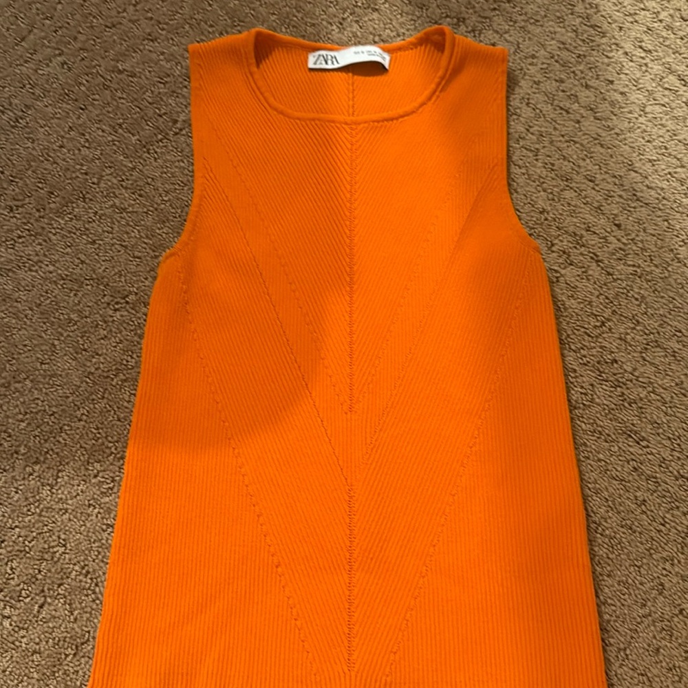 Zara stretch ribbed tank top!
